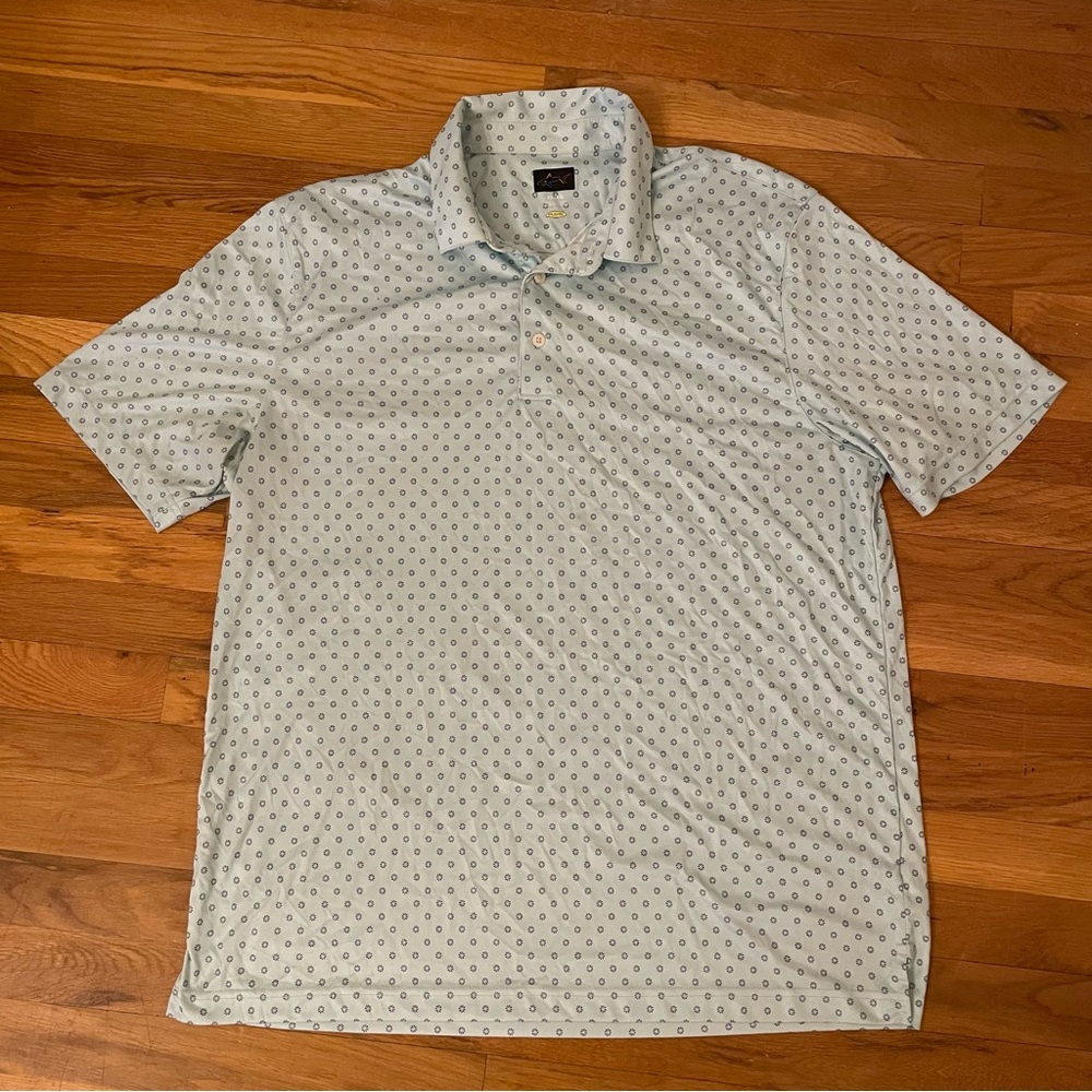 Men's Light Blue Patterned Shirt